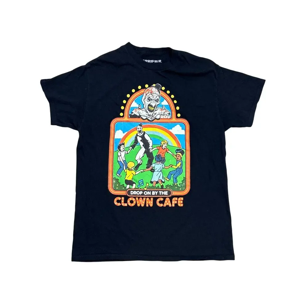 Terrifier film art the clown drop by the clown cage Medium horror shirt novelty - Picture 1 of 4